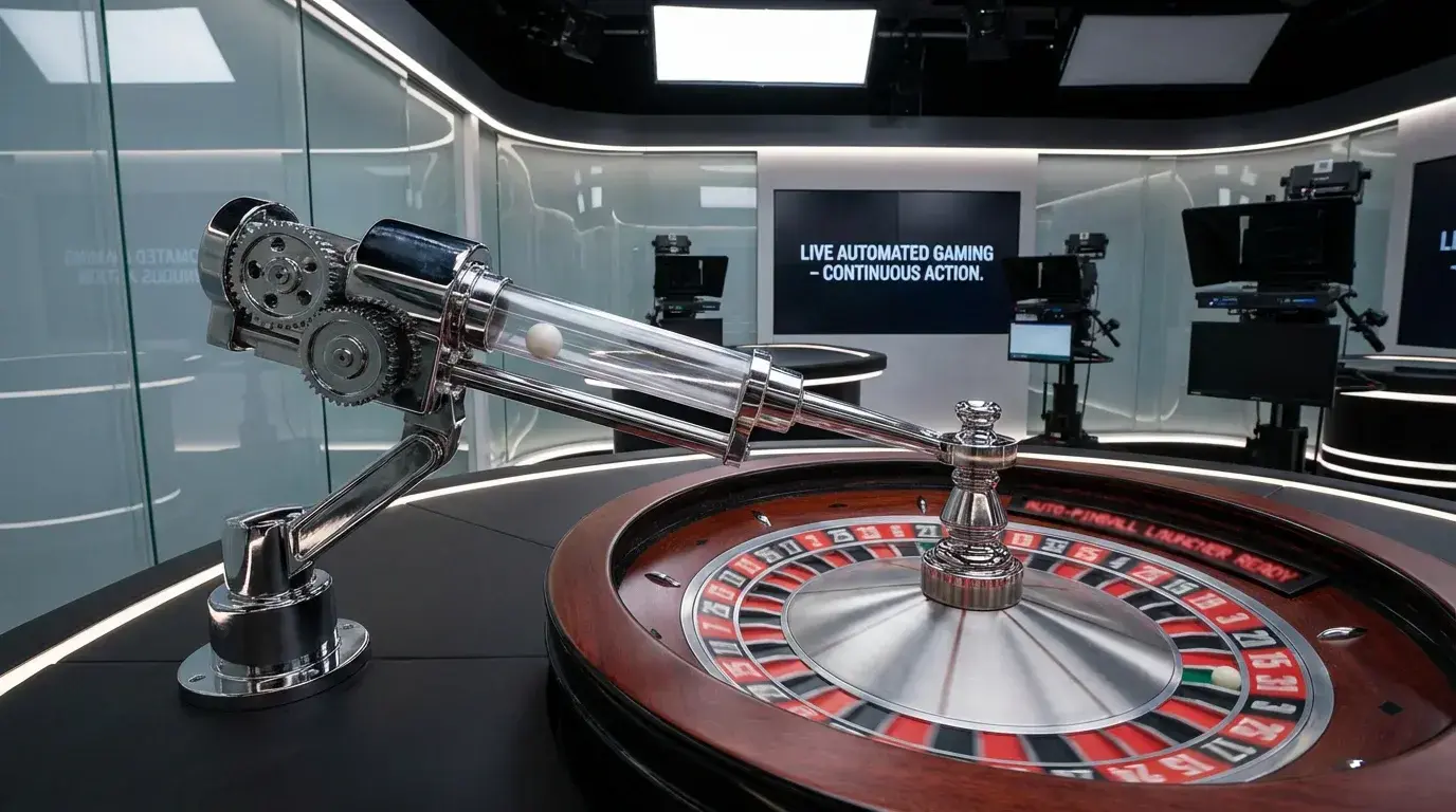 Automated roulette wheel spinning without dealer