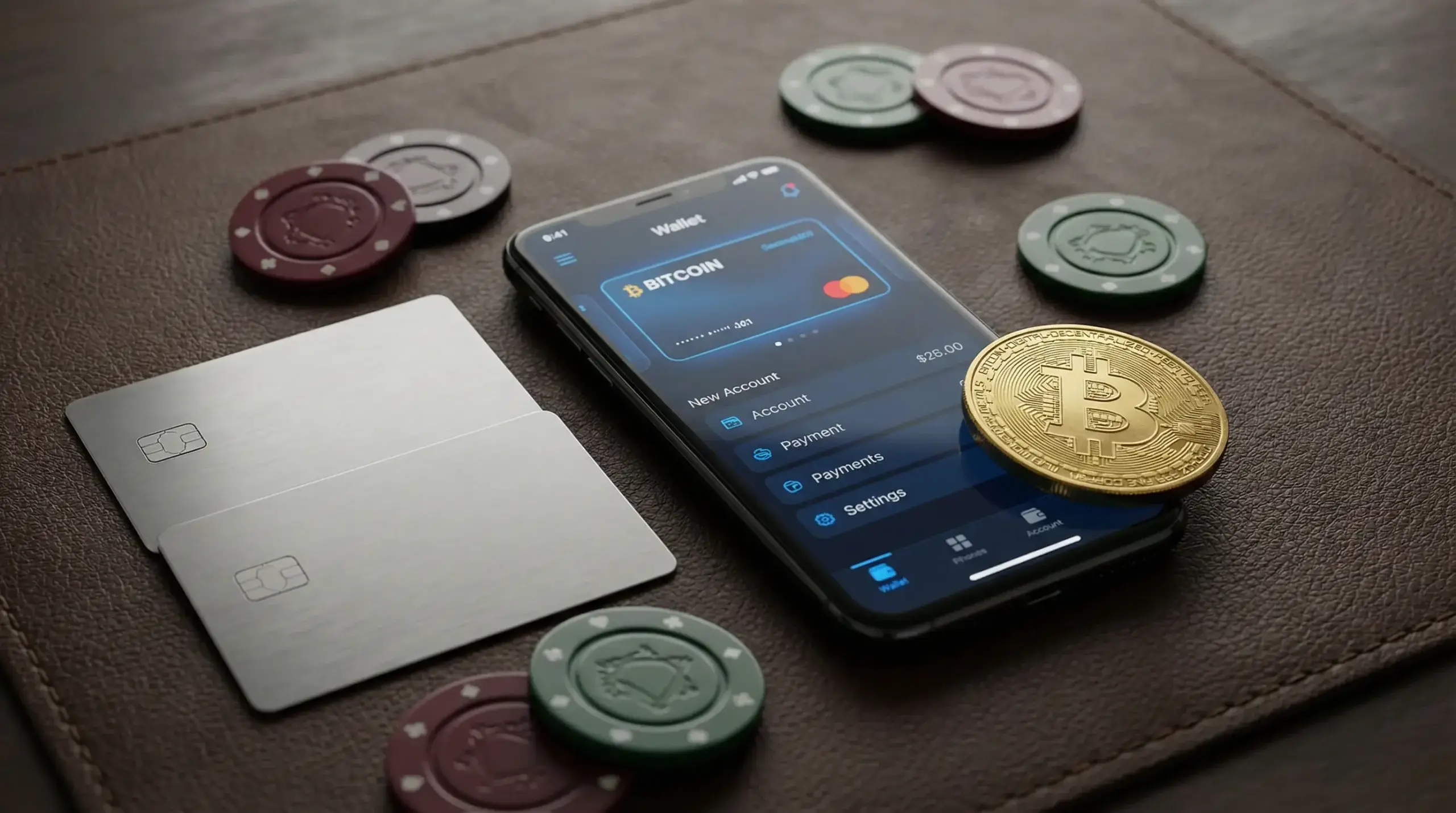 Various payment method icons including e-wallets and cryptocurrency symbols near roulette table