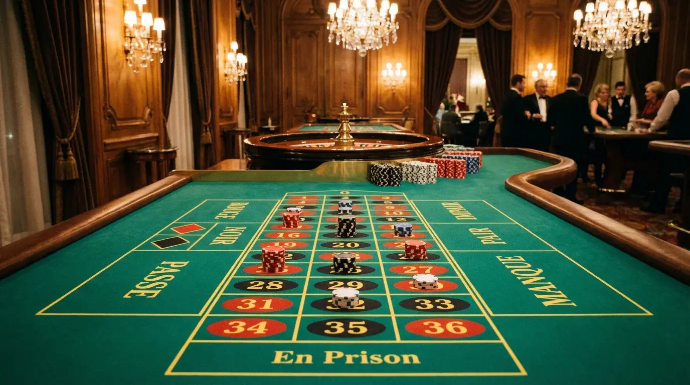 French roulette table with La Partage rule
