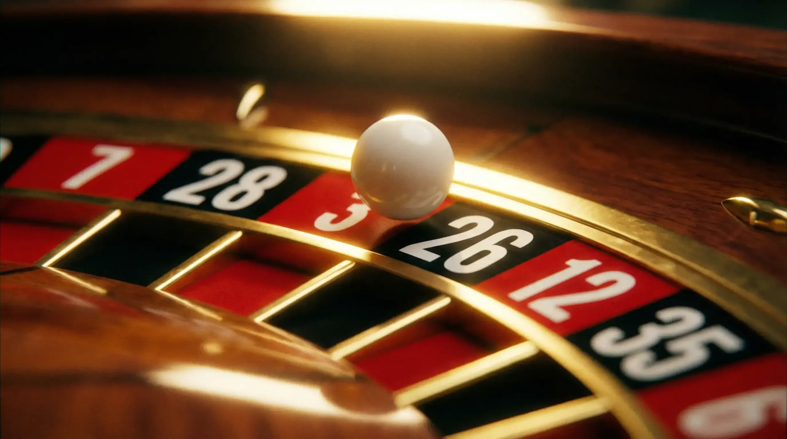 Immersive Roulette with close-up cinematic view of ball landing